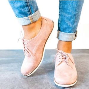 Soda ~ Light Pink Oxford Shoes